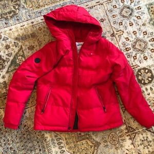 Red Huffer Puffer Down Jacket New size 8